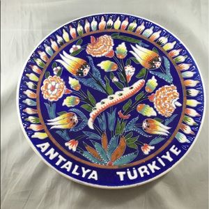 Vintage Signed Turkish Plate